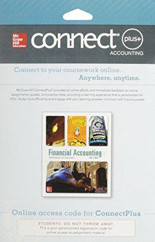 Connect Plus Accounting By Wild Direct Textbook