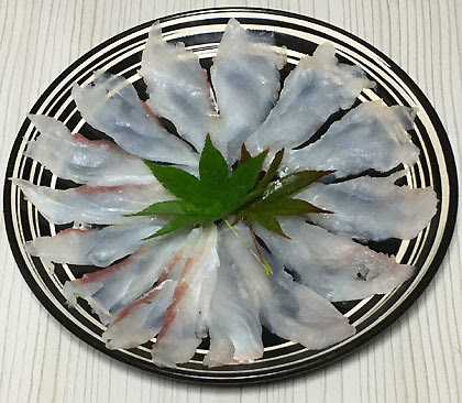 マゴチの刺身 釣りバカ男の手料理