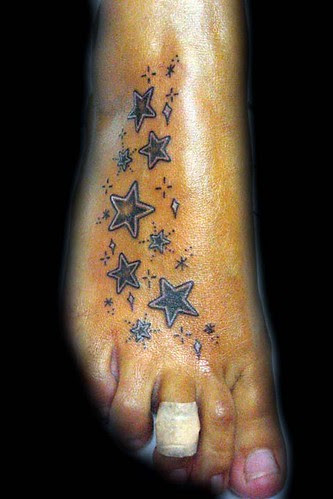 Foot Star Tattoo Designs For Women Picture 8