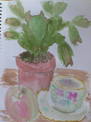 Christmas Cactus 1 by Miriam Ward