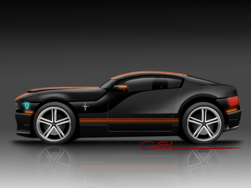 2015 Mustang GT - Black and Orange by garethjstokes
