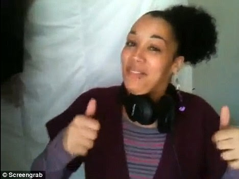 Celebration: Sian was delighted to make it through the bootcamp stages but has now been axed from the show