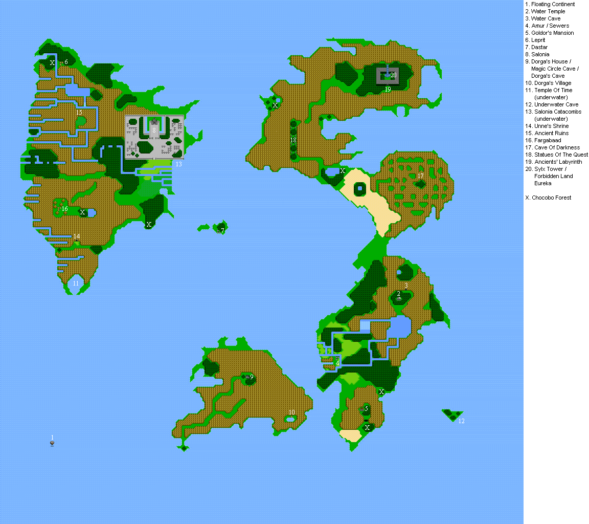 地图全集 最终幻想3 Final Fantasy Iii Ff3 Ffsky天幻网专题站 Www Ffsky Cn