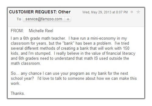 Can I use your program as my bank for the next school year?