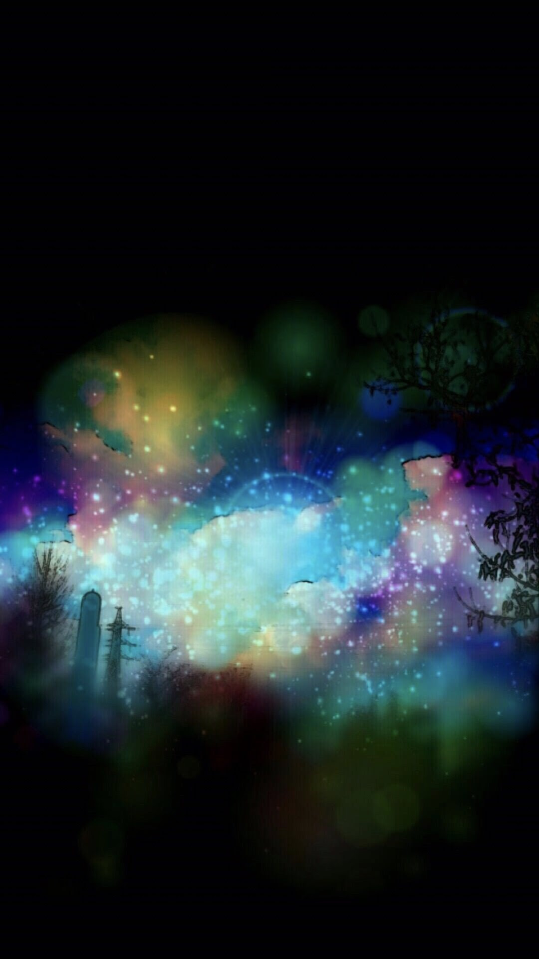 Cahaya Pemandangan Malam Wallpapersc Android