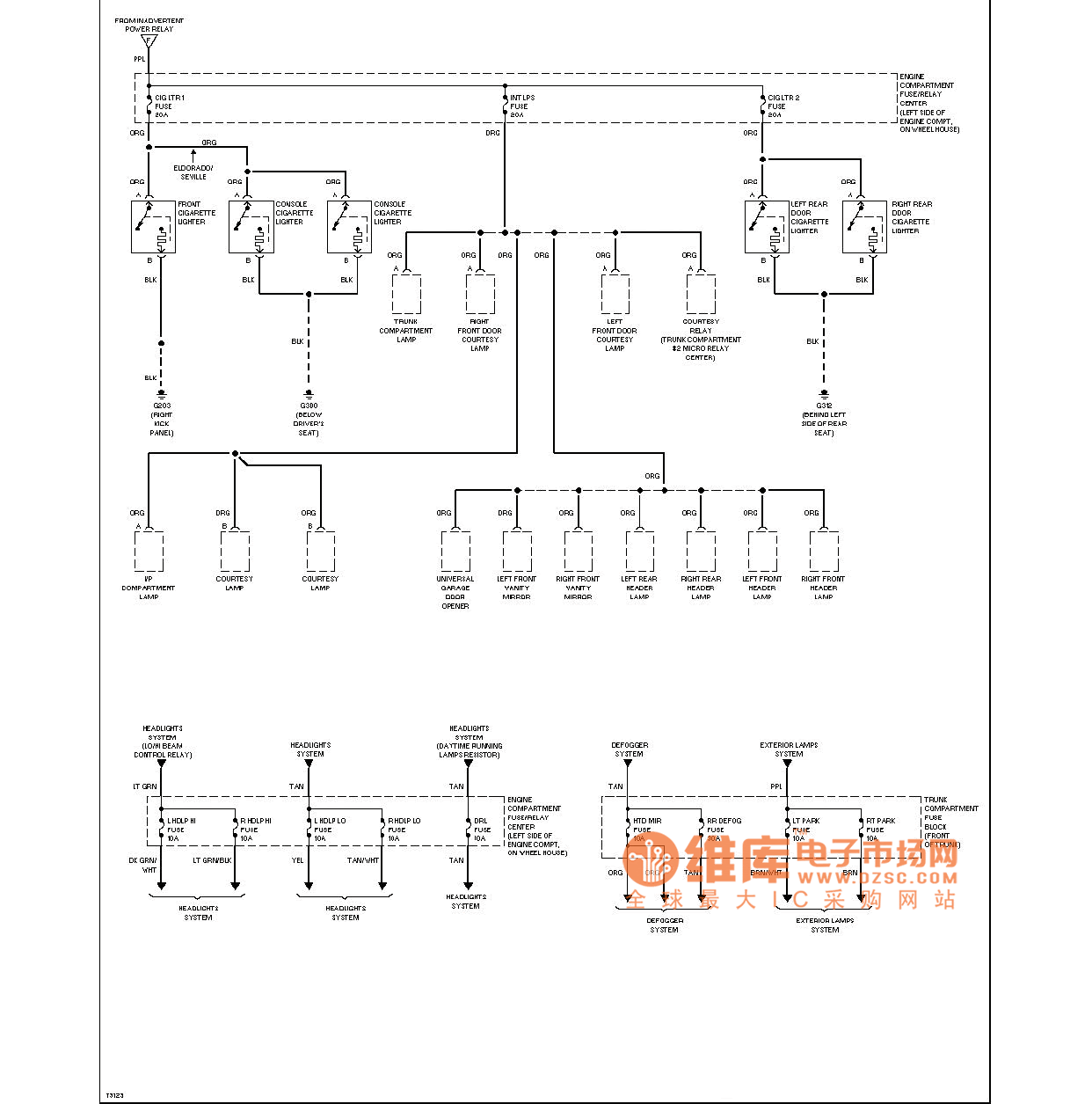 Cadillac power circuit - Automotive_Circuit - Circuit Diagram - SeekIC.com
