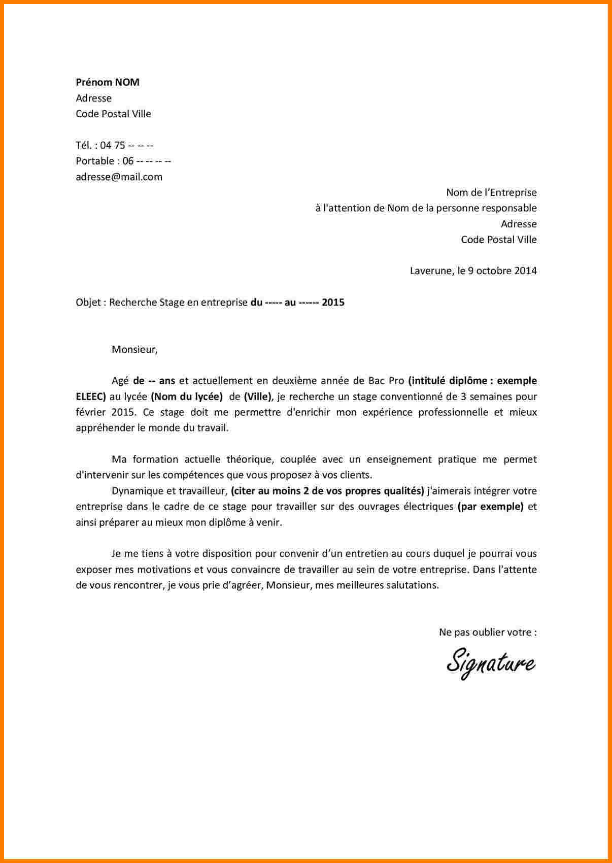 Lettre de motivation lycée privé catholique - laboite-cv.fr