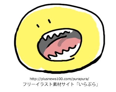 手を広げあいさつをする女の子のイラスト 無料フリー素材