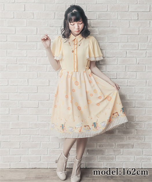 メルティハニーラッフル袖ワンピース アクシーズファム公式通販 Axes Femme Online Shop