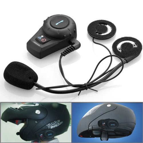 1x 500m Motorcycle AVRCP BT Bluetooth Handsfree Cell Phone Multi Helmet Rider to Rider Motorcyclists Intercom Interphone MP3 Stereo Ear Phone Microphone Headsets On Sale