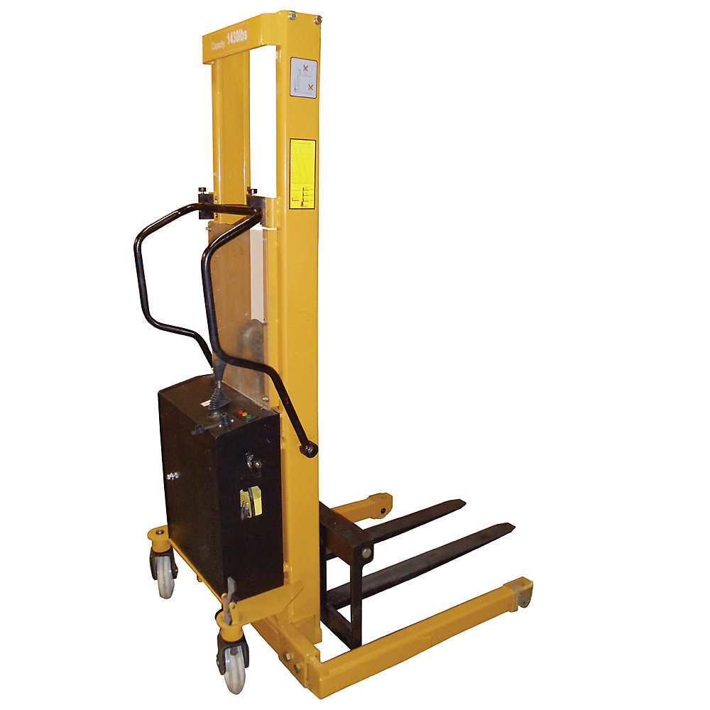 Lift Products Max Stacker Mxem Series Battery-Powered Stacker - 1450-Lb. Capacity - 63" Lift Height