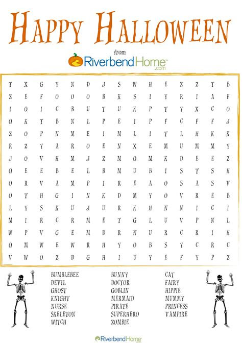  halloween word search puzzles printable word search printable
