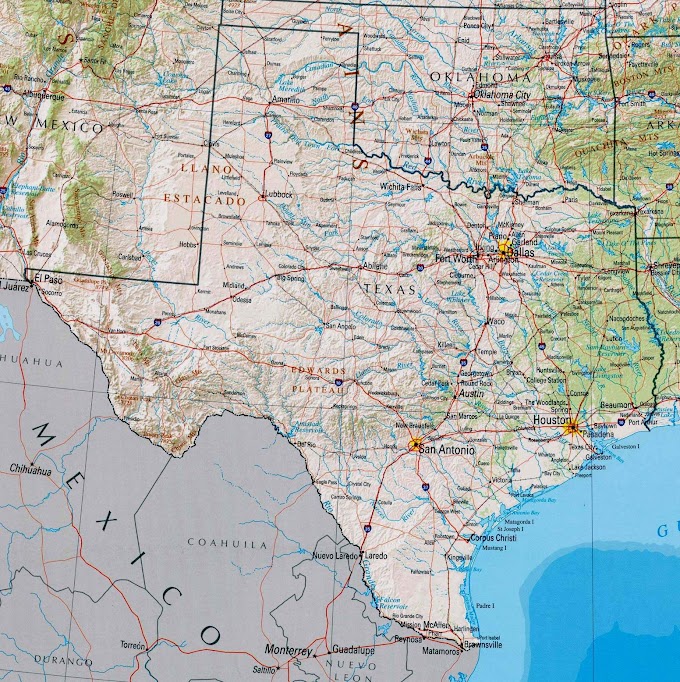 Printable Map Of Texas