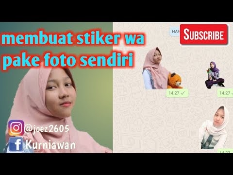 Hot Cara membuat stiker wa pake foto sendiri, viral!