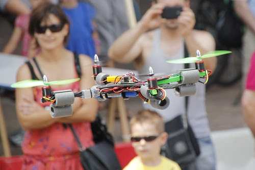 Cuadricóptero, Cuadricopter, en Mini Maker Faire Bilbao 2013