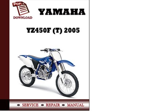 Download Yamaha Yz450f T 2005 Owners Service Repair Manual