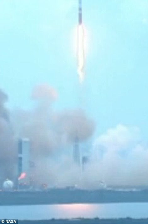 Nasa's new Orion spacecraft streaked into orbit Friday on a high-stakes test flight meant to usher in a new era of human exploration leading ultimately to Mars