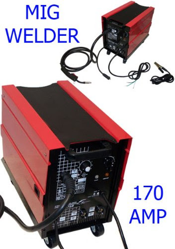 170 AMP MIG MAG Arc Flux Wire Welder Welding Gas