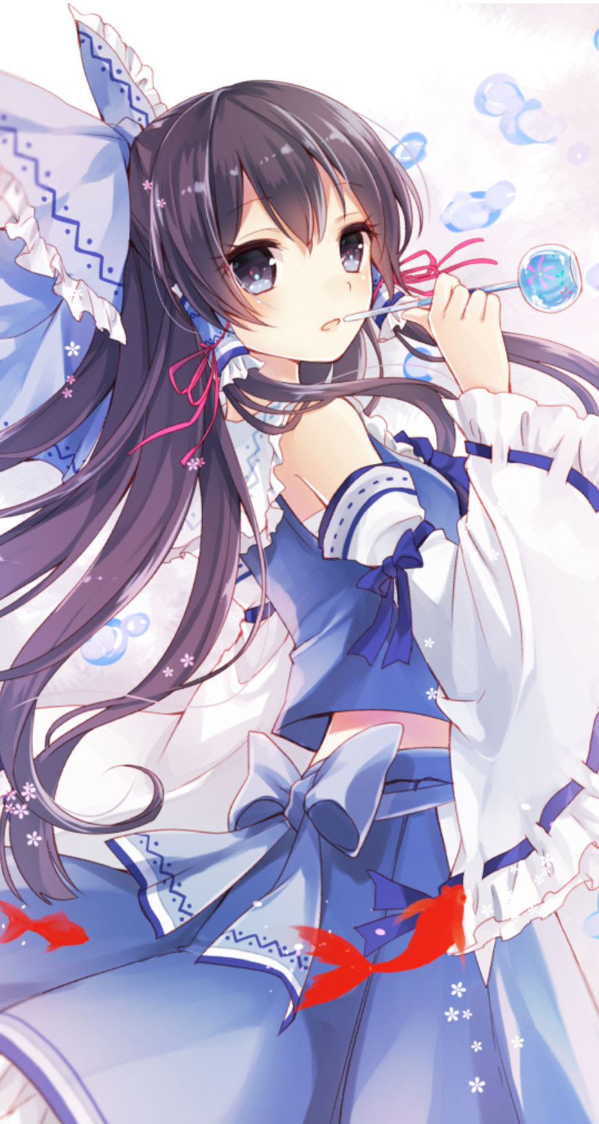 東方プロジェクト Iphone壁紙 画像 3 青霊夢 Iphone6壁紙 Iphone5壁紙 アニメ壁紙ネット Pc Android Iphone壁紙 画像