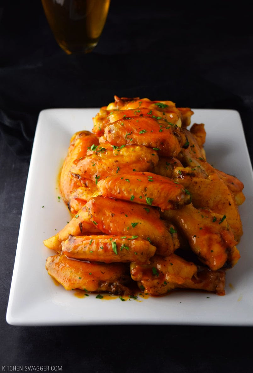 Crispy Baked Honey Buffalo Wings Recipe | Kitchen Swagger