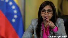 Venezuela Außenministerin Delcy Rodriguez in Caracas