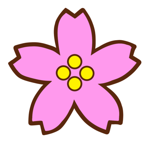 桜の花のイラスト かわいいフリー素材が無料のイラストレイン