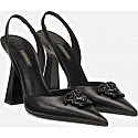 Miley Cyrus wearing Versace La Medusa Sling-Back Pumps