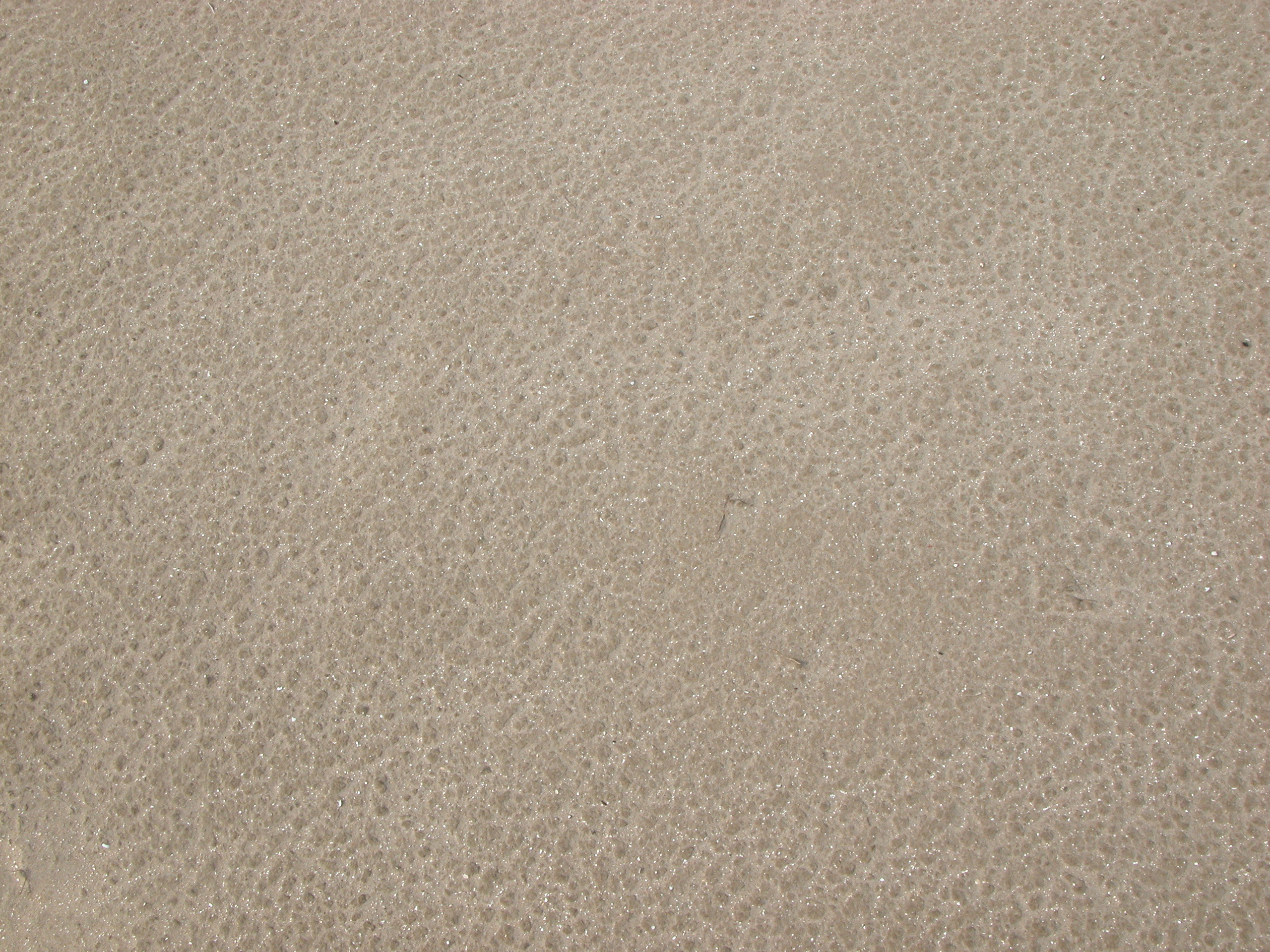 Image After Photo Ground Flat Smooth Foam Sand Beach Brown Little Holes Bubbles