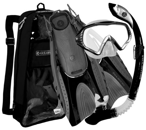 Snorkeling Silicone Purge Mask Fin Dry Snorkel Set