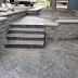 Backyard Stamped Concrete Steps / How to form, pour and finish a stamped concrete patio.
