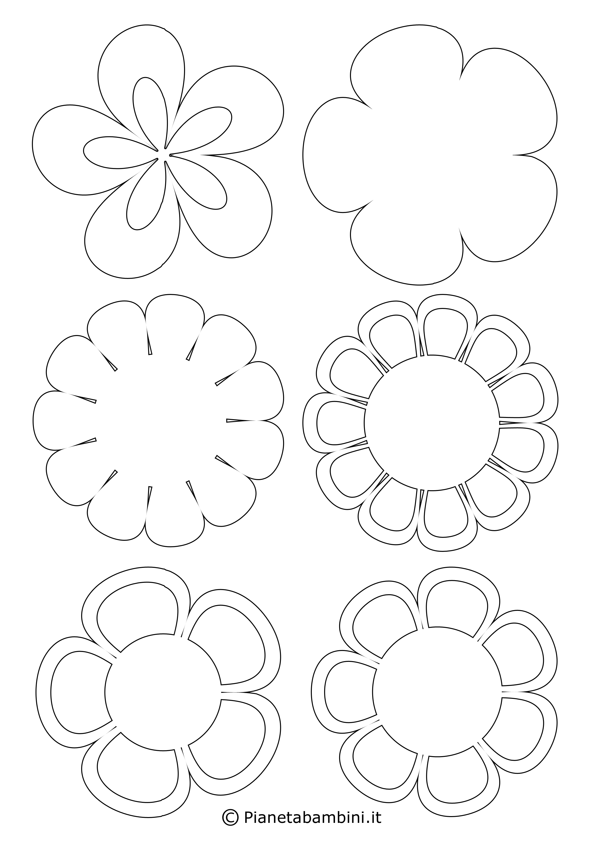 Sagome di fiori piccoli 3
