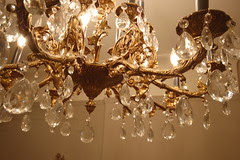 Close up of chandelier details