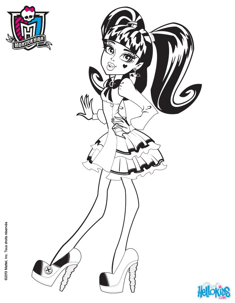 Download Draculaura coloring pages - Imagui