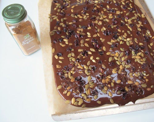 spicy chococlate bark