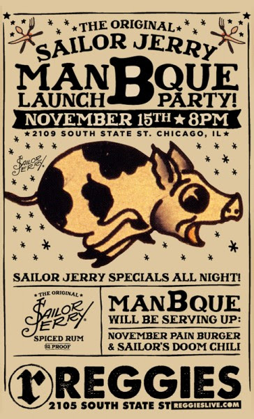 The Original Sailor Jerry ManBQue Launch Party - Reggies 