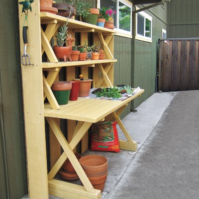 July: Turn a Picnic Table into a Potting Bench | A Year's Worth of 