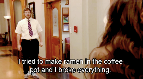 It’s not necessarily that you can't cook. You're sure you probably could, if you tried.