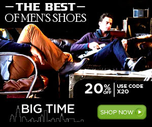 20% Off The Best in Men's Fashion at Big Time!