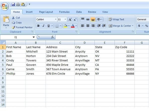 How To Print Address Labels In Excel 2007