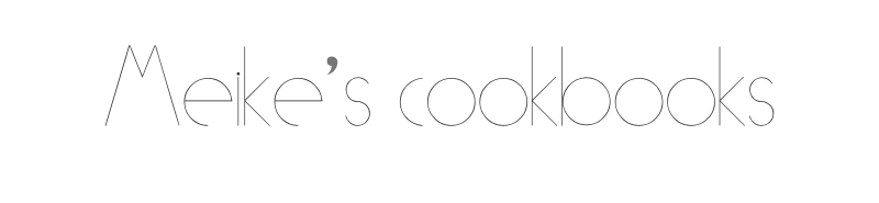 Meike´s cookbooks