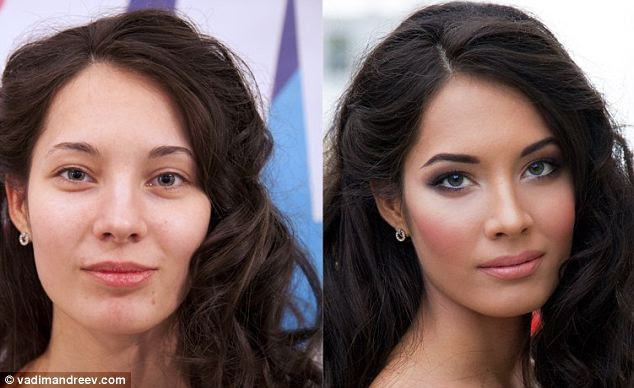 Vadim says some photos have a little bit of post-production, like erasing hair on forehead or colour correction