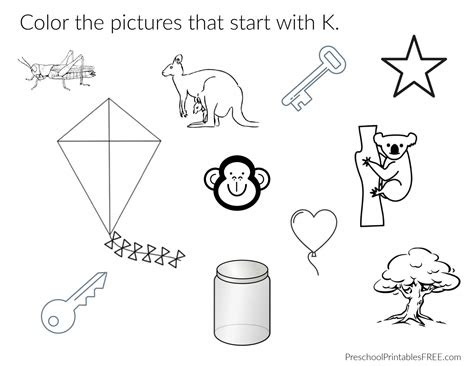  preschool letter k worksheets free preschool printables