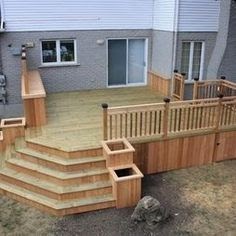 decks high off ground with stairs - Google Search Decks backyard, Deck
design, Deck steps