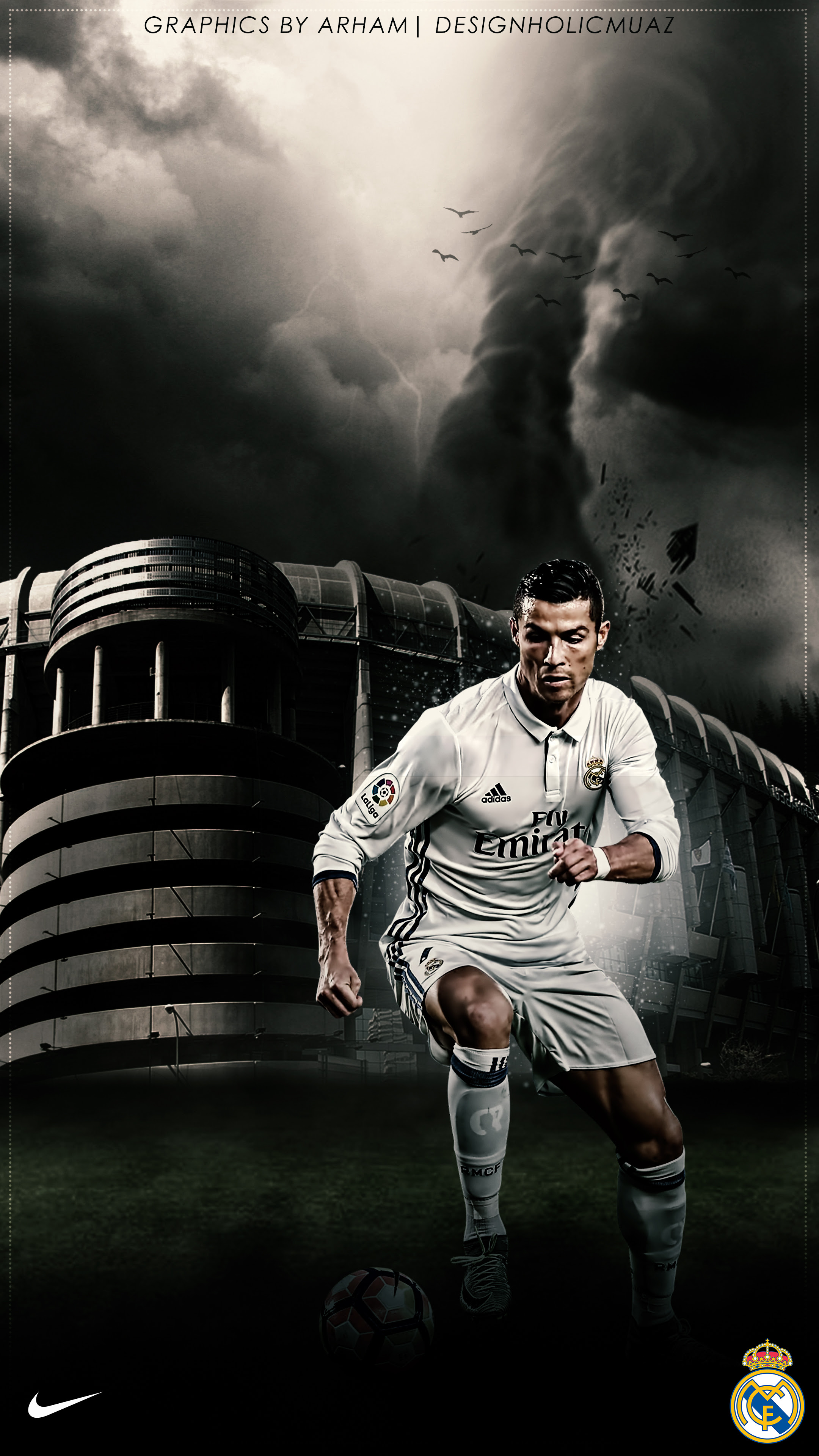 Cristiano Ronaldo-Real Madrid Wallpaper by muajbinanwar on ...
