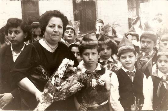 Baku public school No.132 courtyard, 1986