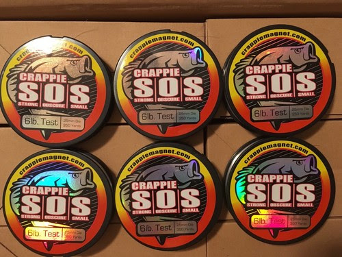 4 Spools S O S Crappie Magnet 6 Lb 350 Yd Fishing Line By Leland S Trout Lures