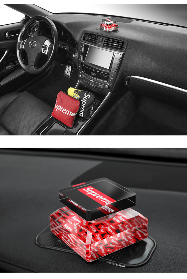 Supreme 車用消臭芳香剤 置き型 カーグッズ マスコットコロン シュプリームミニー 置き型 装飾 車用