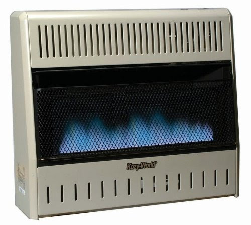 Kozy World GWD308, 30K BTU Dual Fuel Wall Heater, Cream