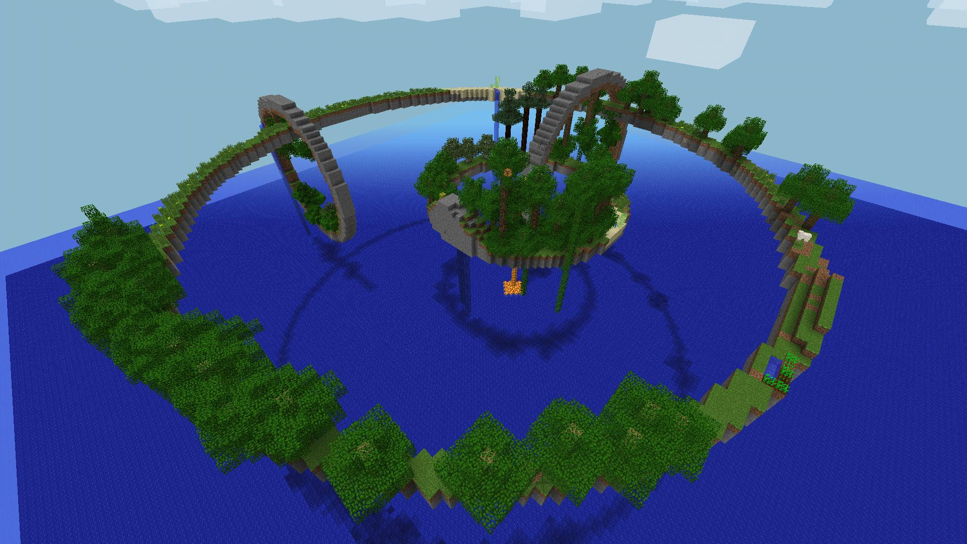 EPIC SKY BLOCK HALO VARIANT MAPS! [GIANT HALO BIOMES 