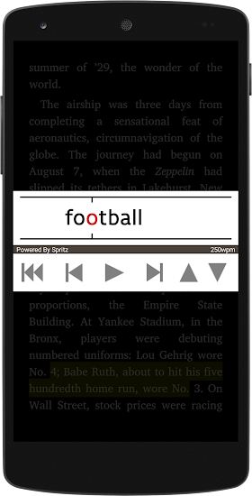SpeedRead With Spritz - screenshot